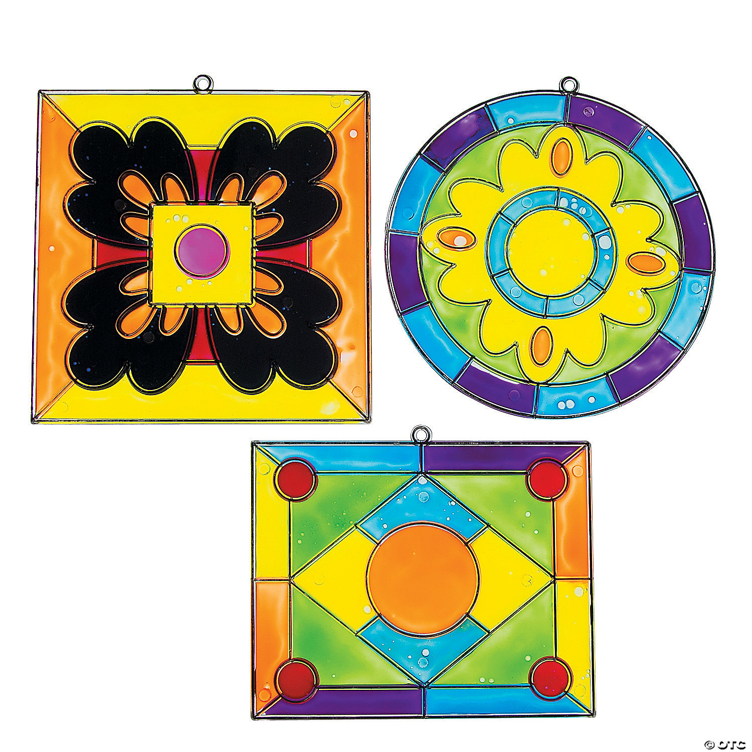 Stained Glass Suncatchers - 12Pk