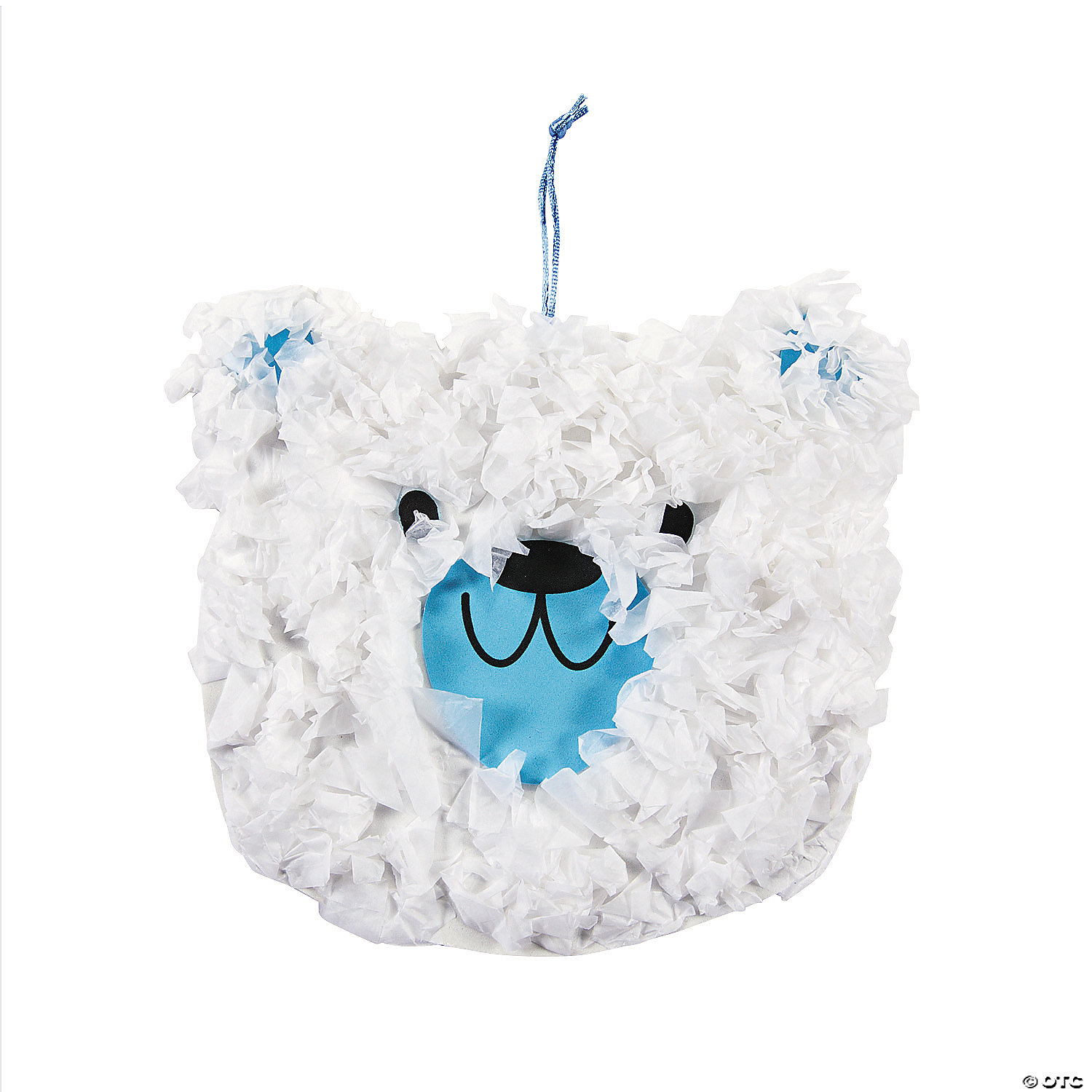 Crinkle Tissue Paper Polar Bear Craft-12 Pack