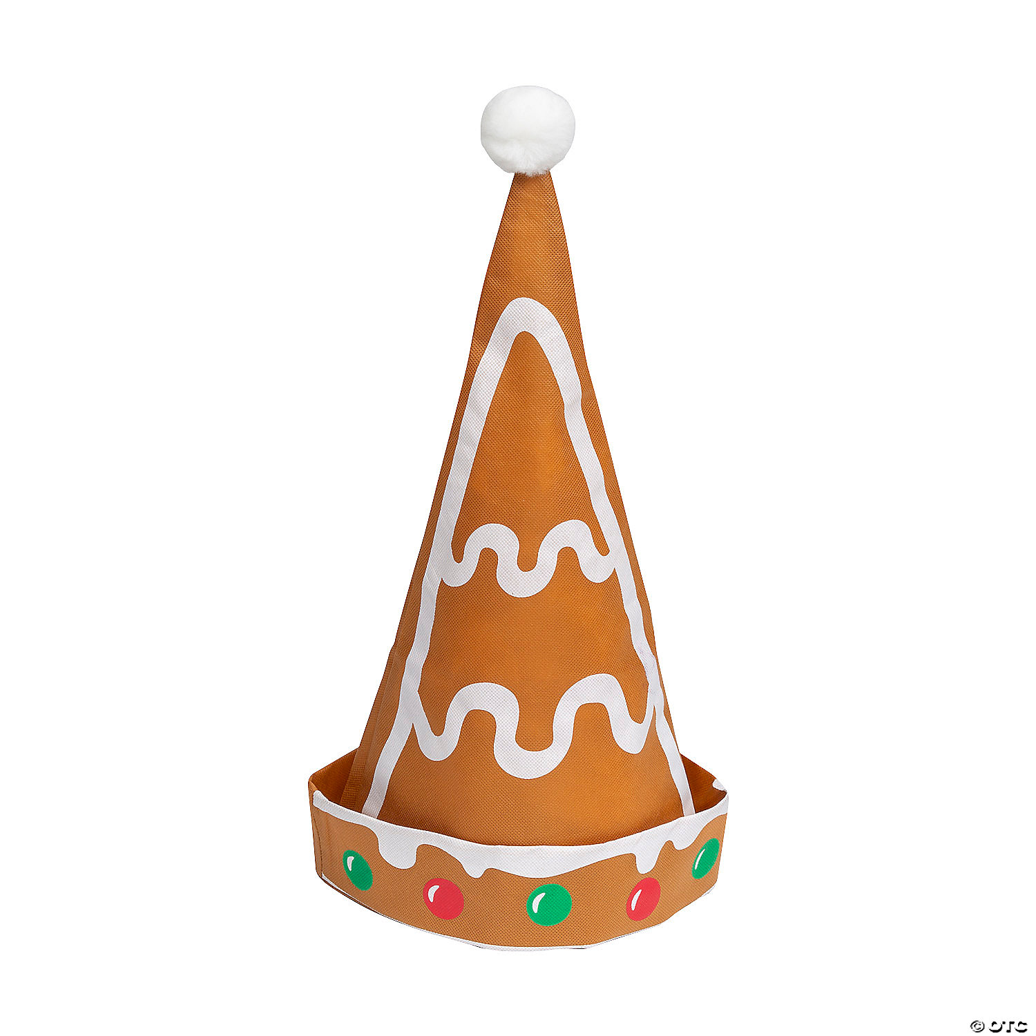Gingerbread Santa Hats - 12 Pack