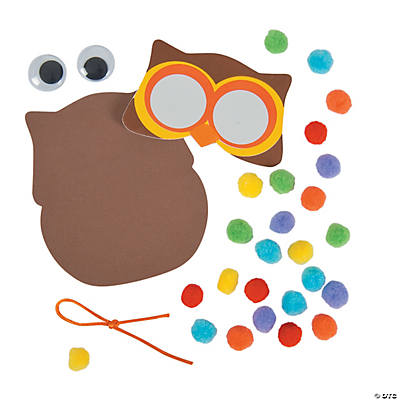 Pom-Pom Owl Ornament Craft Kit - 12Pk
