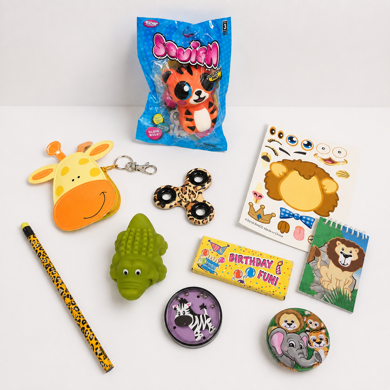 Safari Animal Fun Toy Set - 10 Pieces