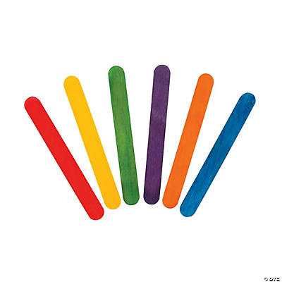 BULK Rainbow Craft Sticks - 300pk