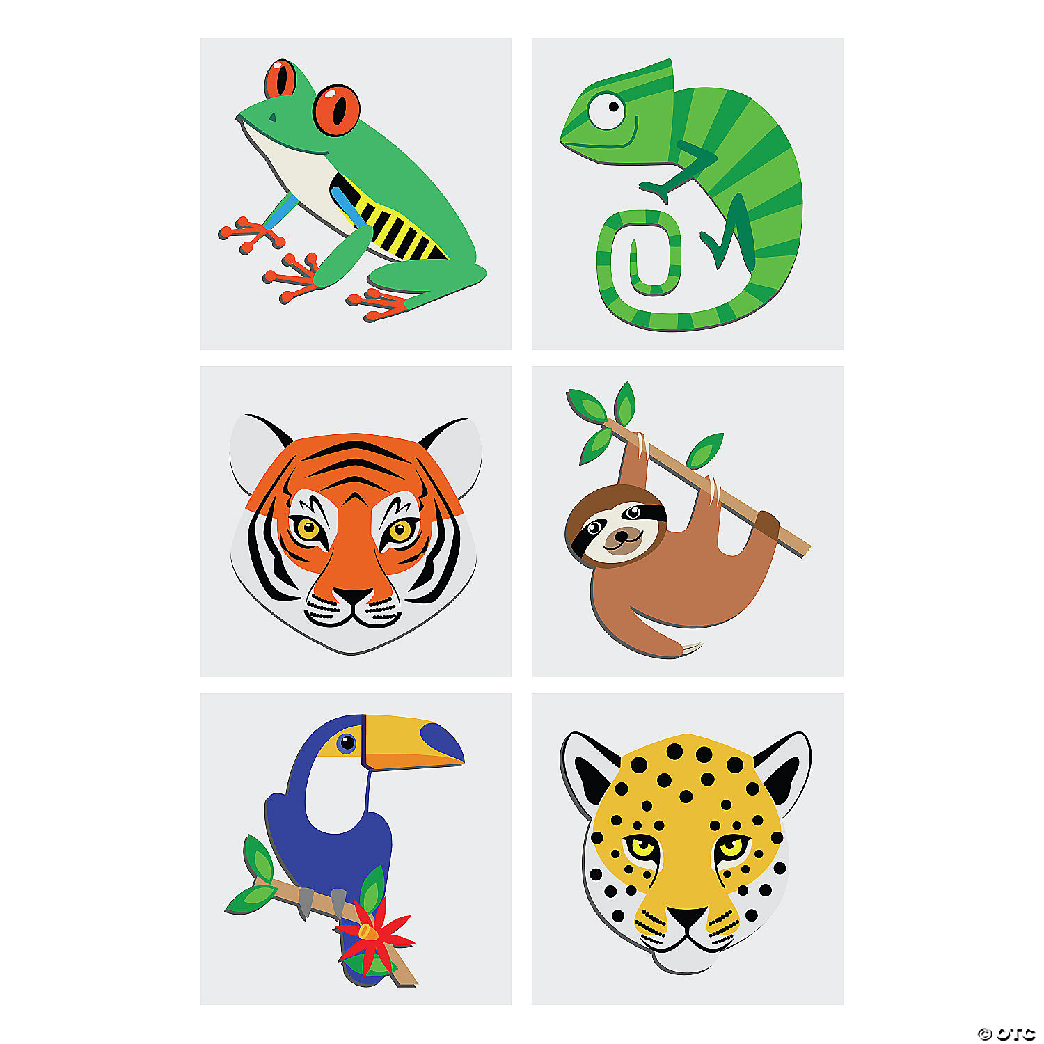 Rainforest Tattoos - 72 Pk