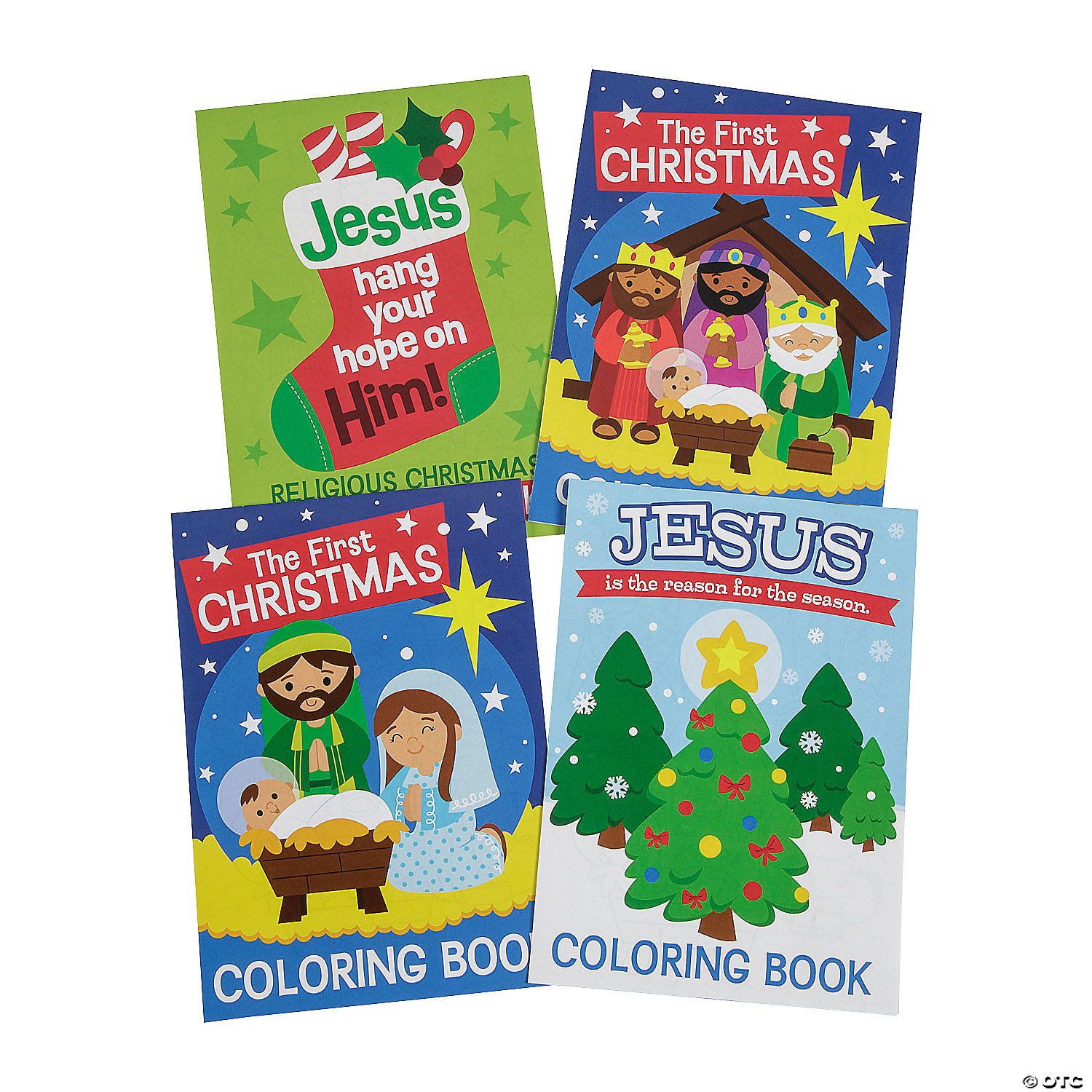 Religious Christmas Colouring Books 72 Pack