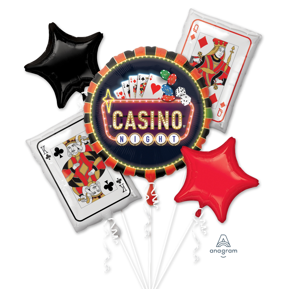 Casino Theme Party Decorations, Las Vegas Party Decorations Casino 50th Birthday  Party Decorations Supplies Include Casino Cake Toppers and Foil Balloons,  Hanging Swirls for Adults Casino Night 