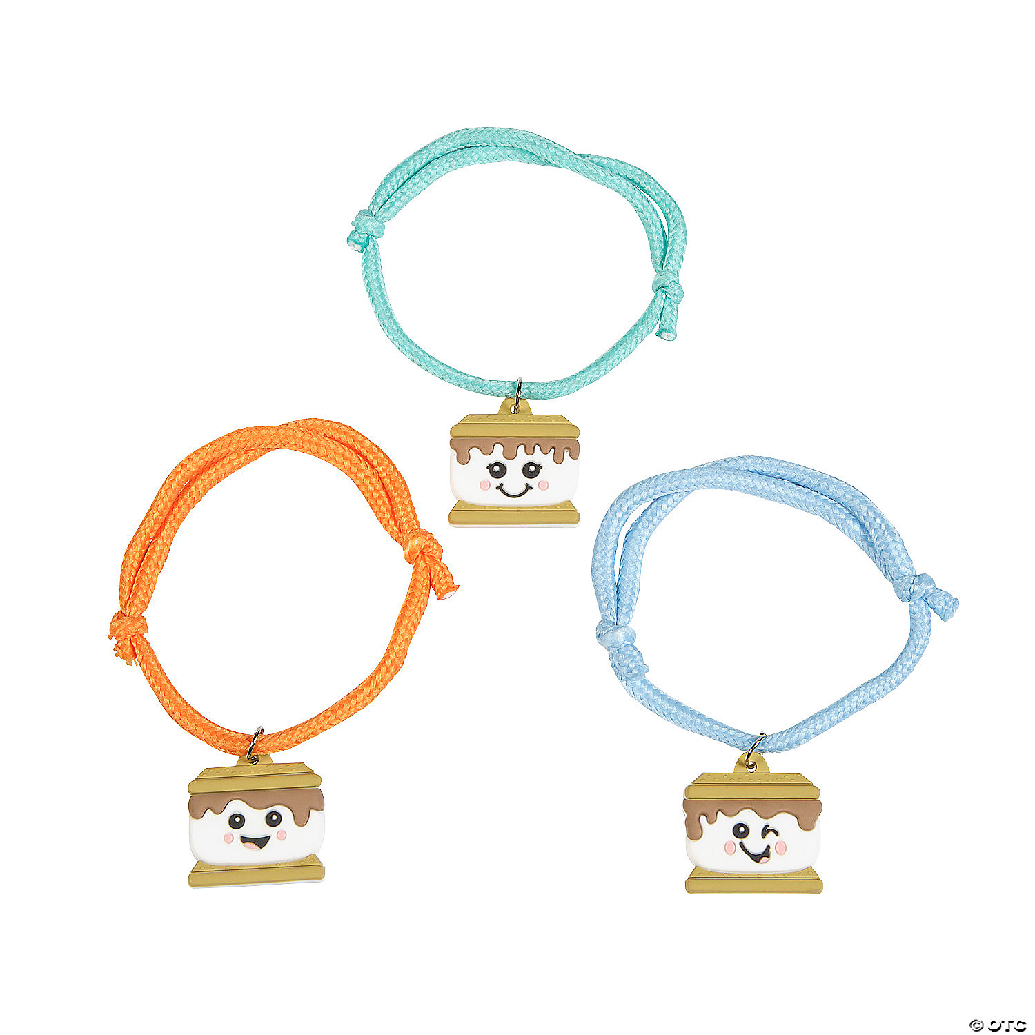 S'more Adjustable Friendship Bracelets-3pcs