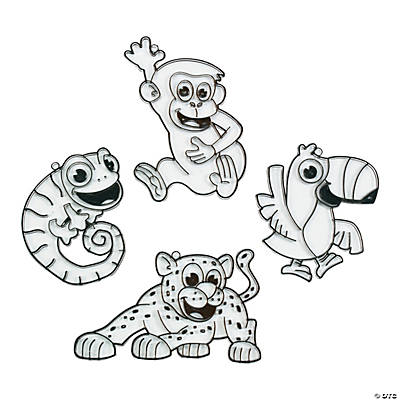 Rainforest Animal DIY Suncatchers - 24 Pk
