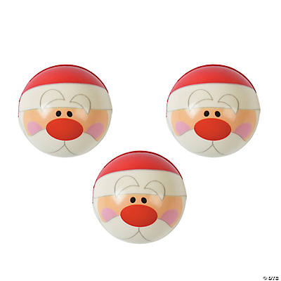 Santa Claus Stress Balls - 12 Pack