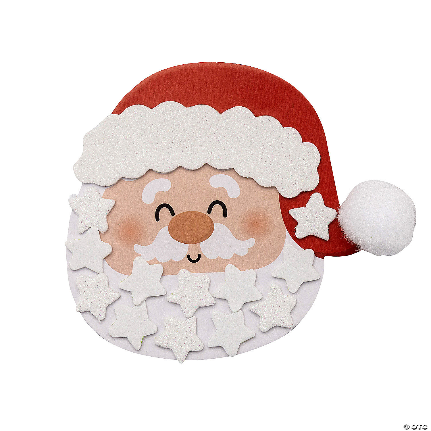 Santa with Star Beard Craft Kit - 12 Pack