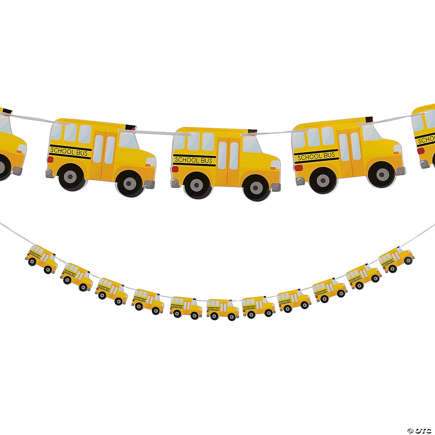 School Bus Tissue 9 Foot Garland