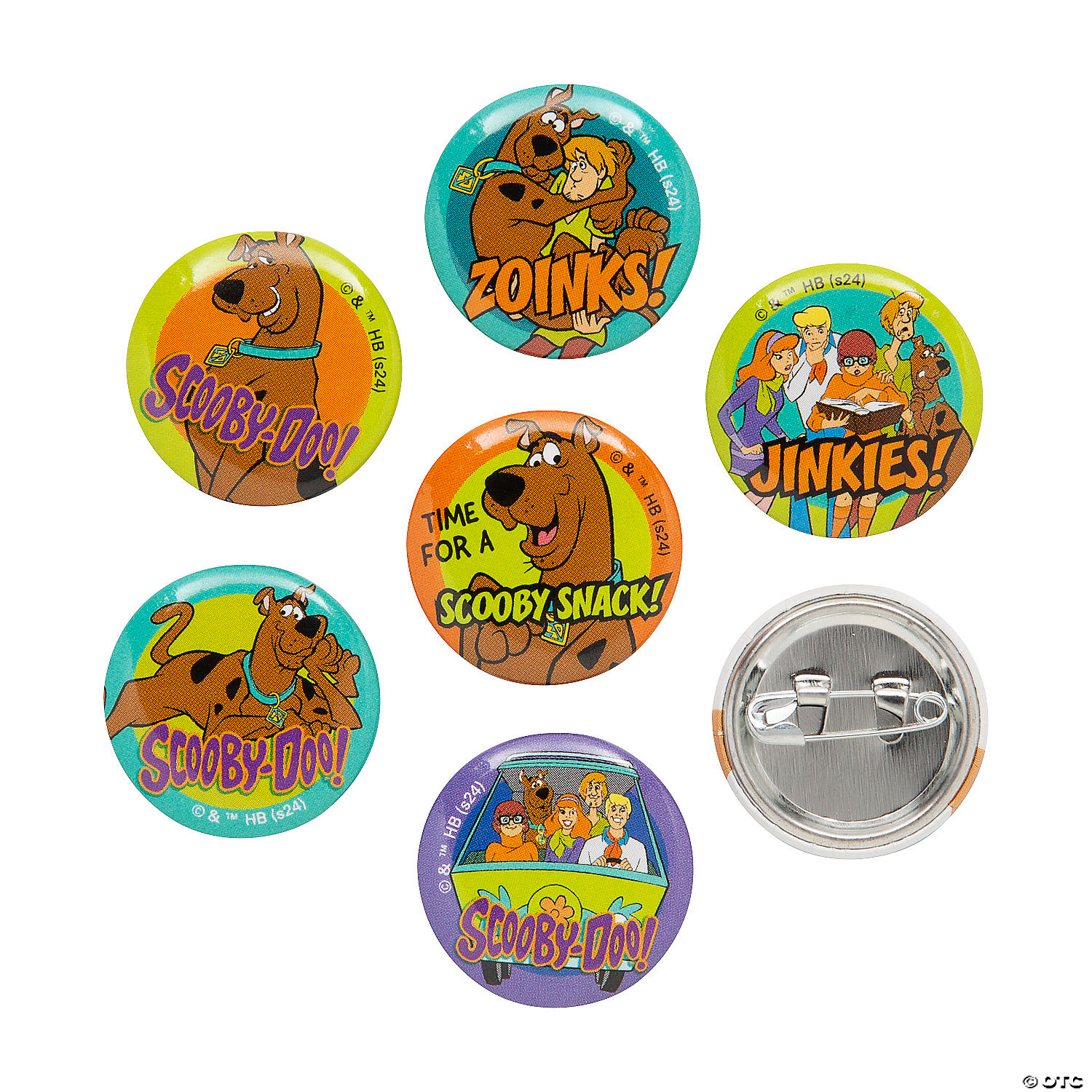 Scooby-Doo Buttons 48pcs
