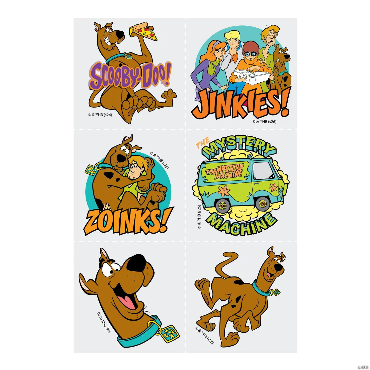 Scooby-Doo! Mystery Inc Temporary Tattoos-72Pk