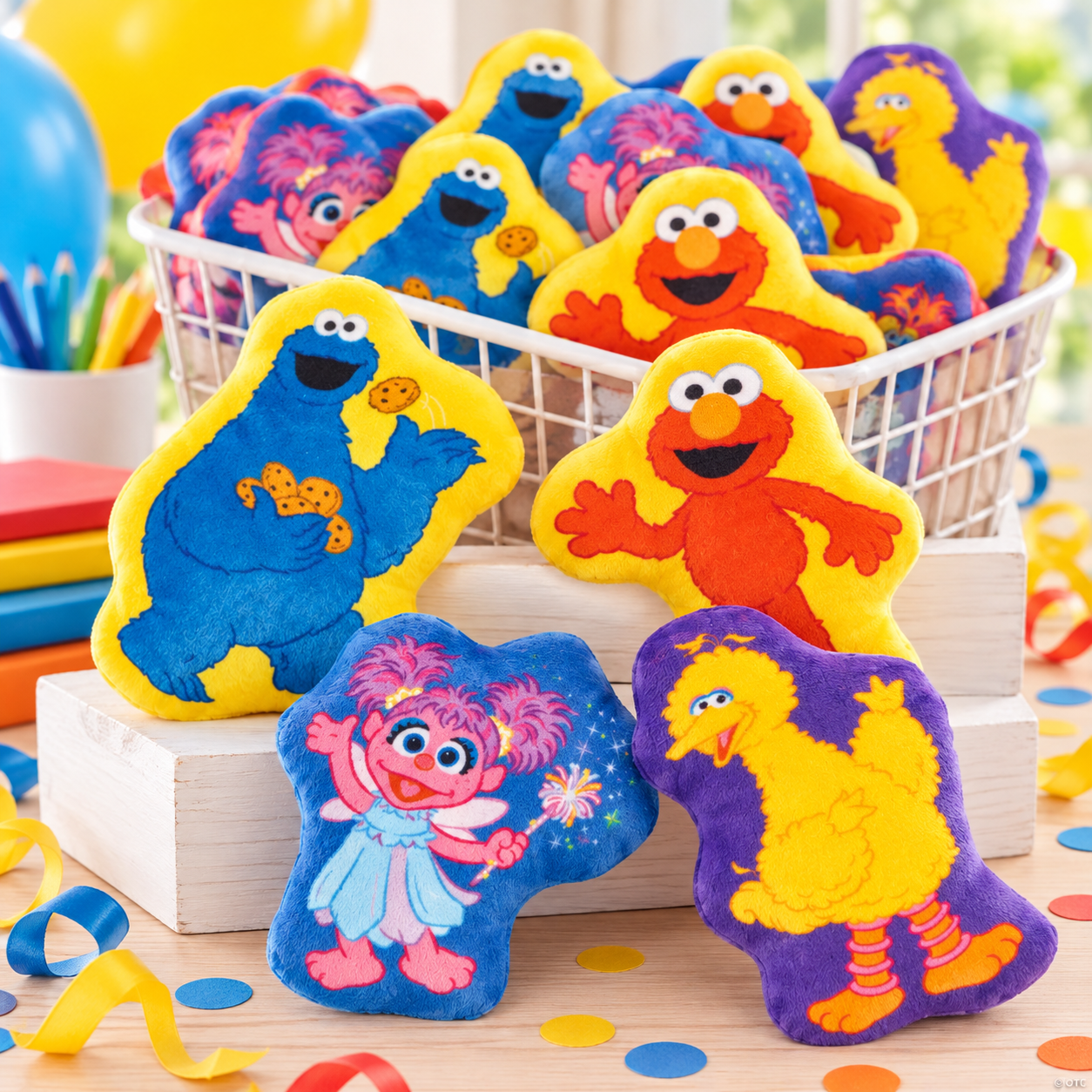 Sesame Street Plush Characters - 4 PACK