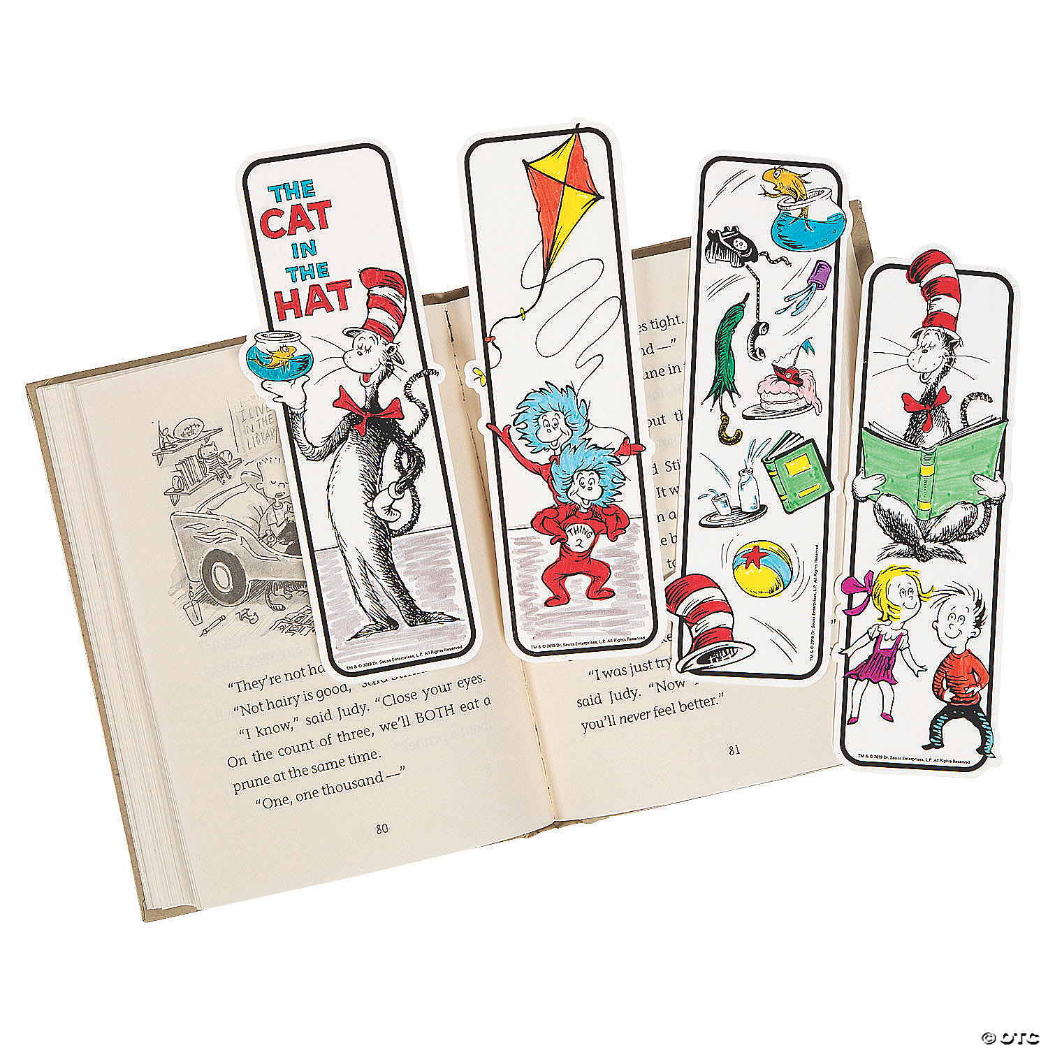 Dr. Seuss The Cat in The Hat CYO Bookmarks - 48Pk