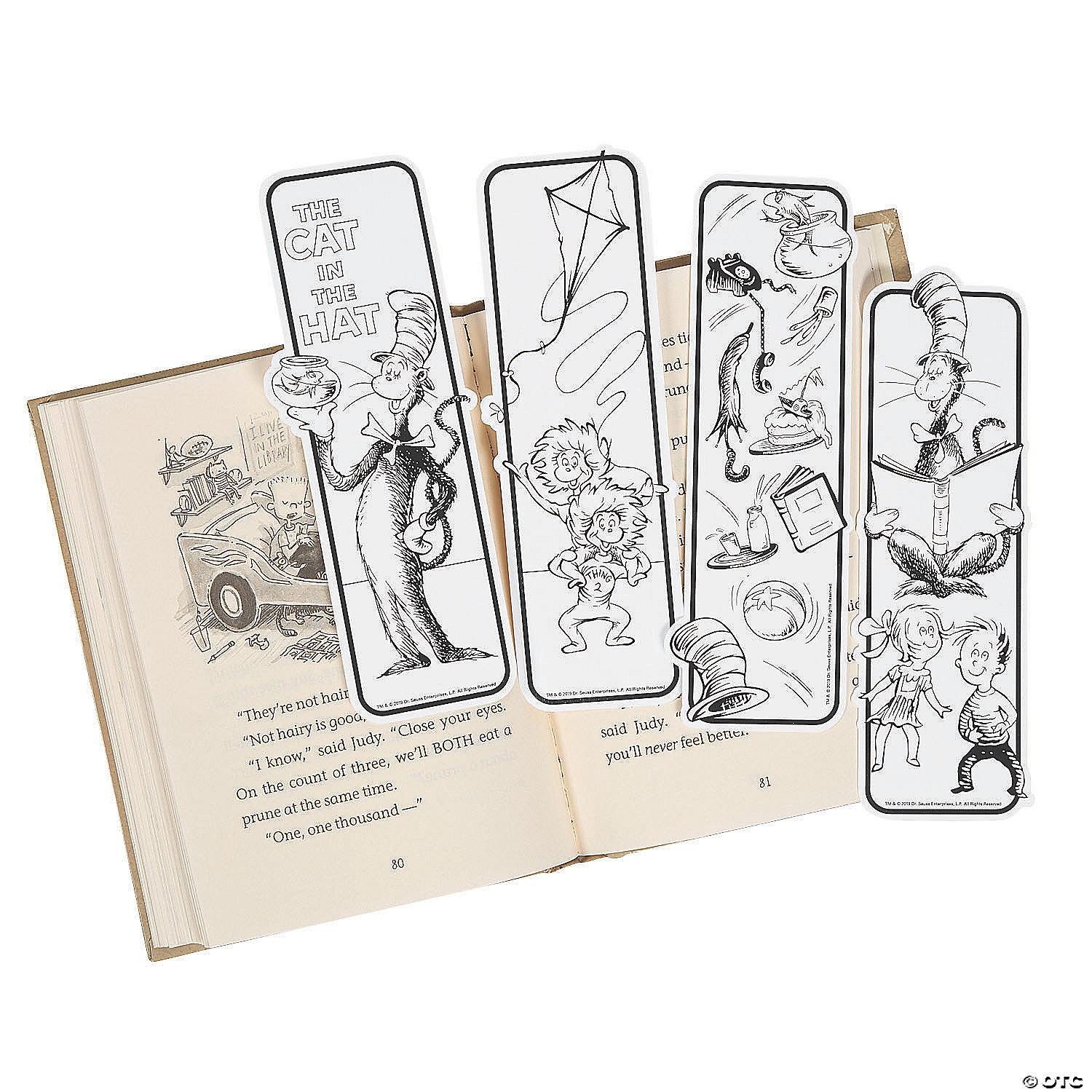 Dr. Seuss The Cat in The Hat CYO Bookmarks - 48Pk