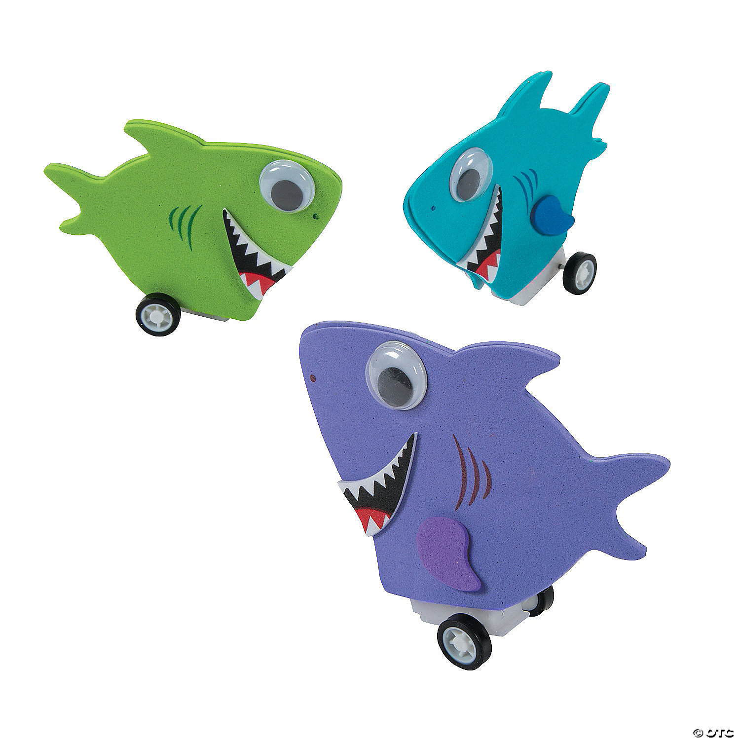 Shark Pullback Racer Craft Kit-12Pk