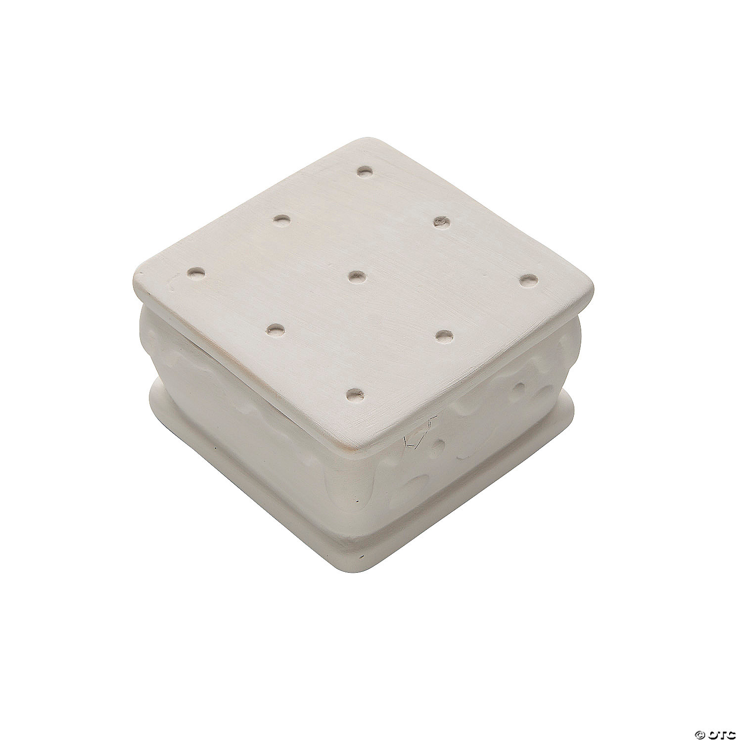 DIY Unglazed Ceramic Smiling S'more Boxes-12Pk