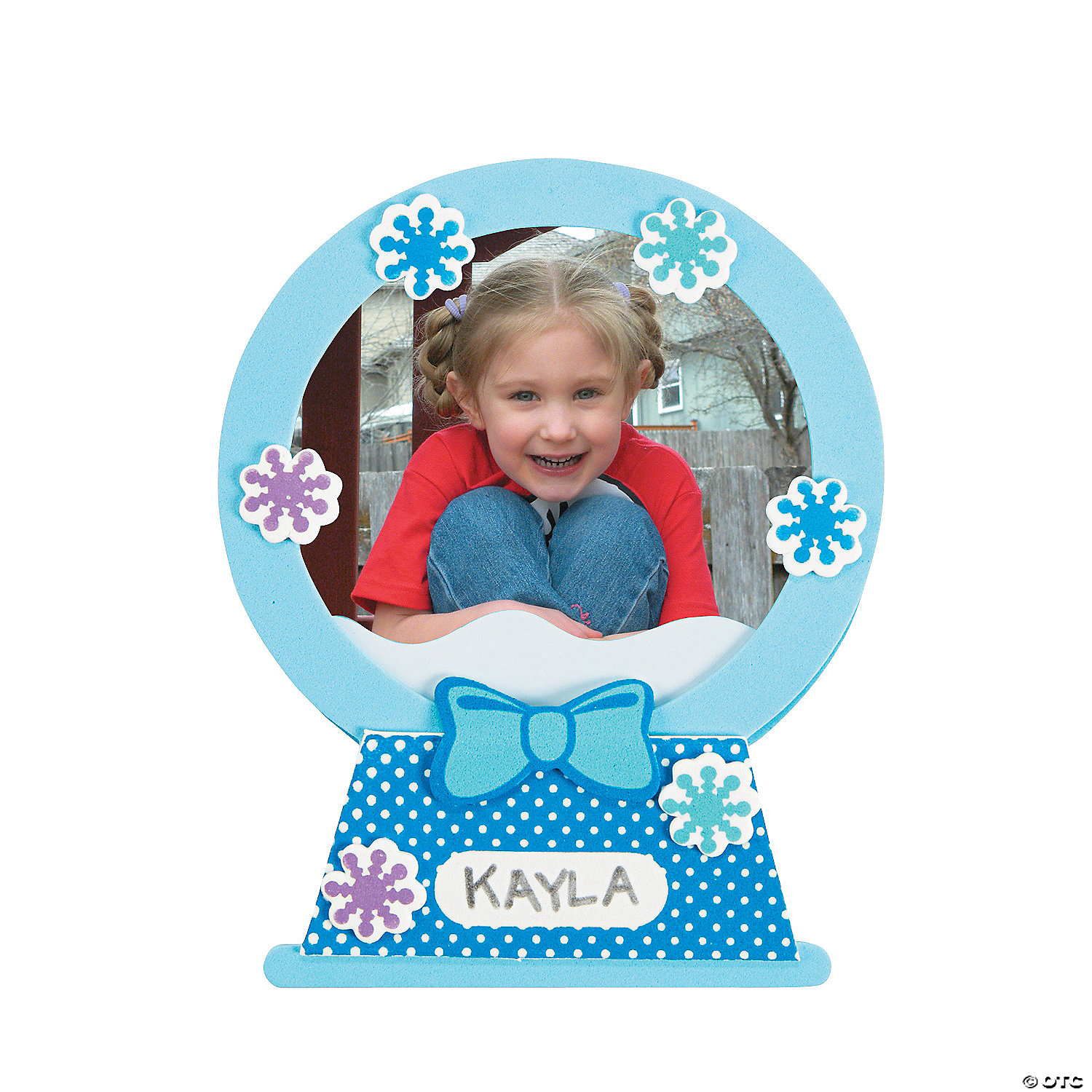 Foam Snow Globe Picture Frame - 12 Pack