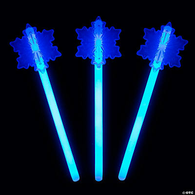 Snowflake Glow Wands - 12pk
