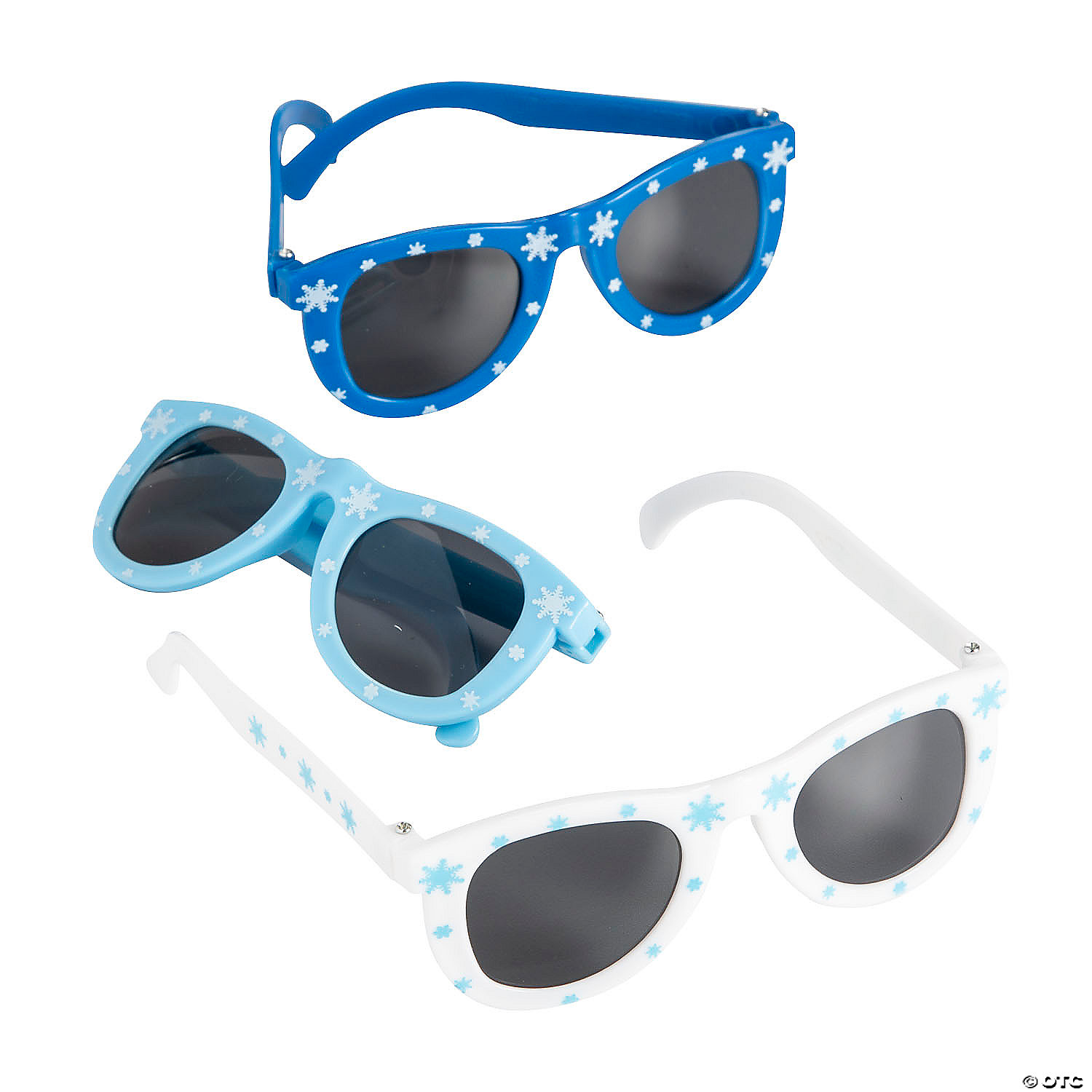 Snowflake Print Sunglasses - 12 Pack