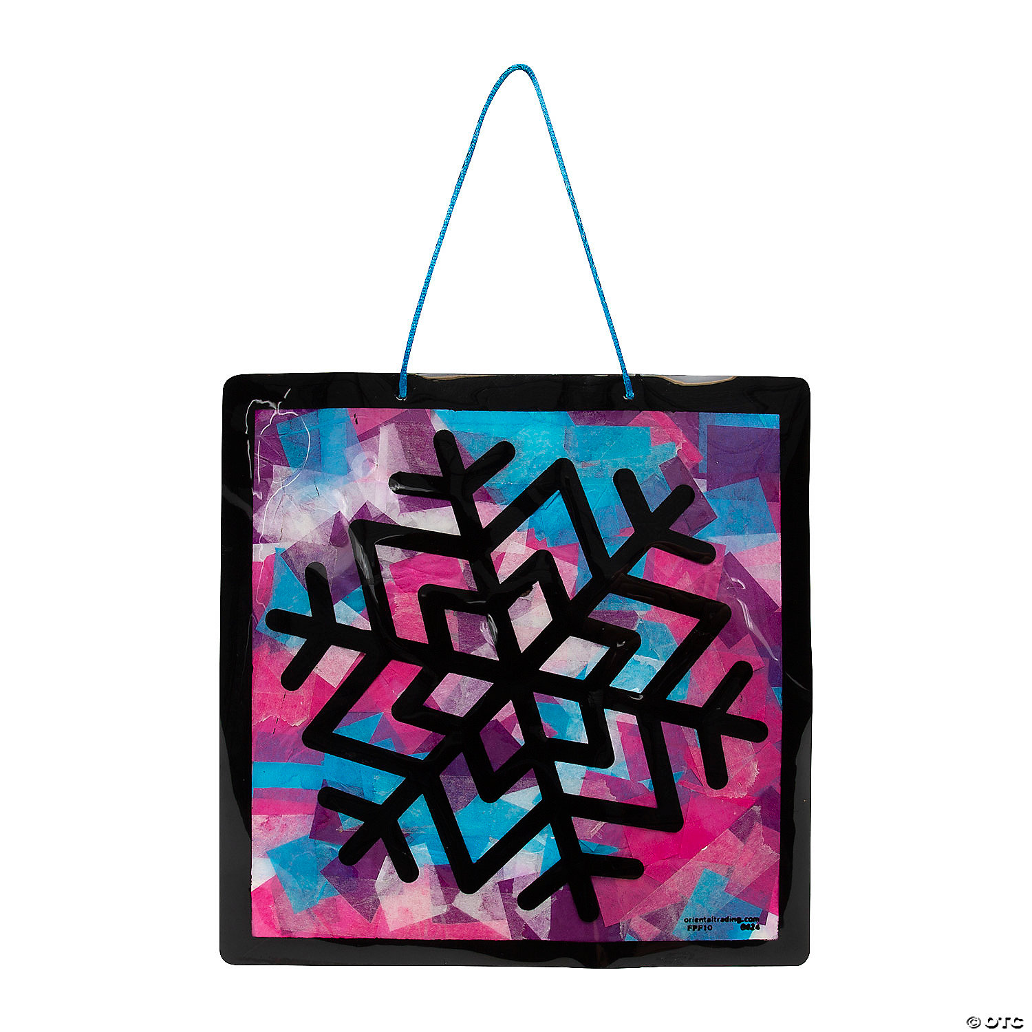 Snowflake Tissue Paper Sign Craft Kit-12 Pack