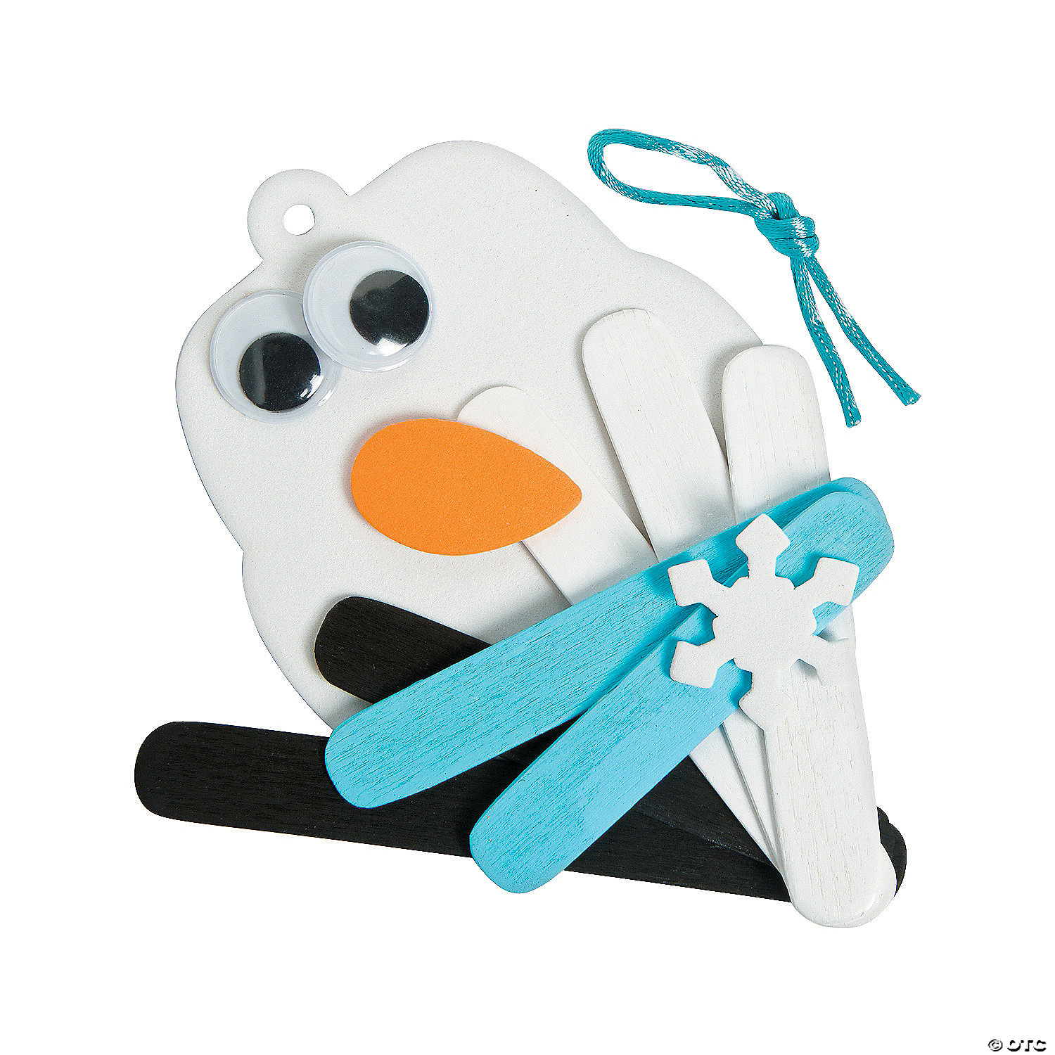 Snowman Wood Ornament Craft Kits - 12 PK