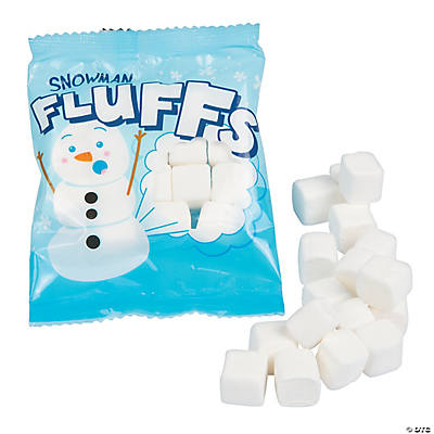 Christmas Snowman Fluffs Candy Packs - 72 Packs
