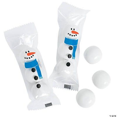 Snowman Gumball Tubes 12 Packs