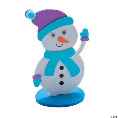 Snowman Stand-Up Craft Kit-12 Pack