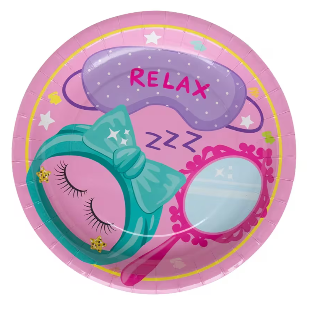 Spa Party Dessert Plates - 8 PK