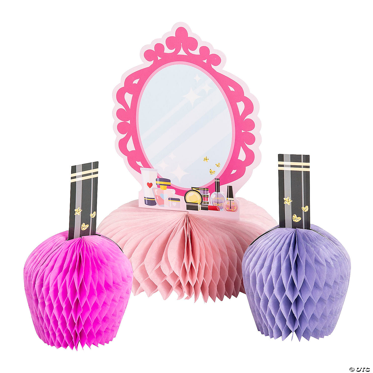 Spa Makeup Mirror Centerpieces-3Pk