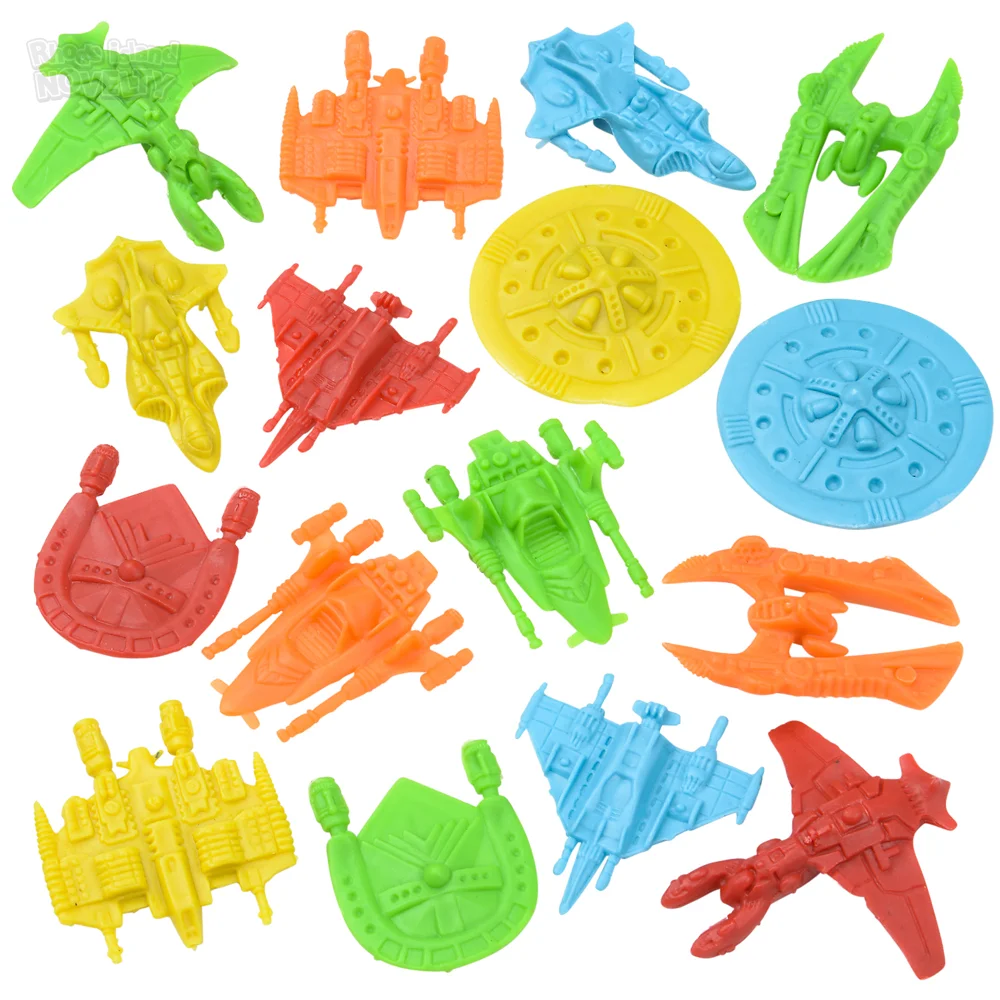 Bulk Space Ship Plastic Toys- 100pcs