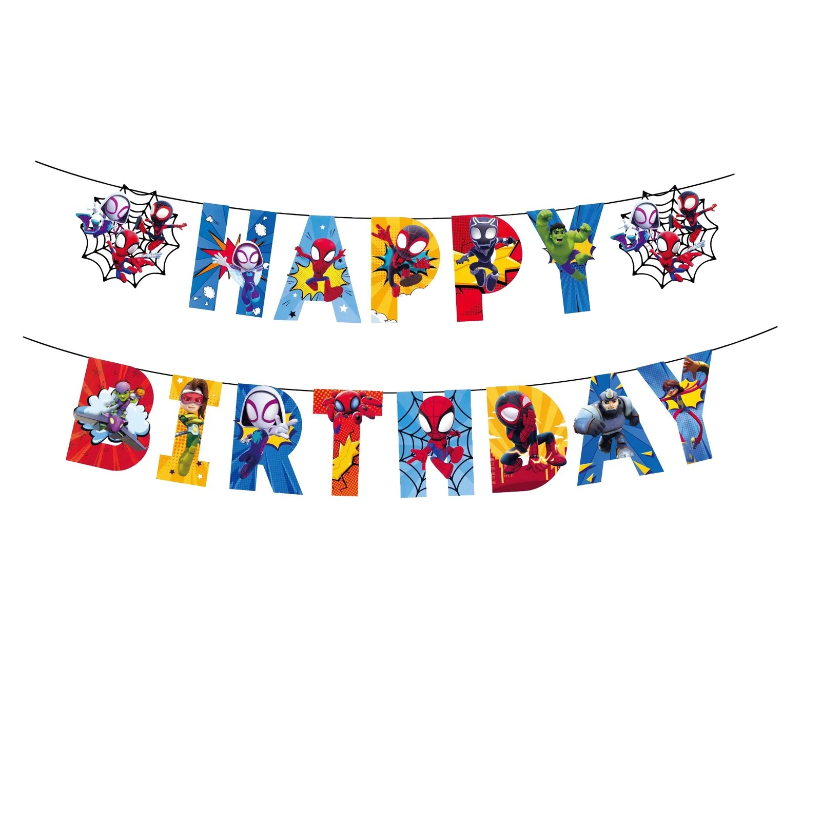 Spidey Amazing Friends Happy Birthday Banner
