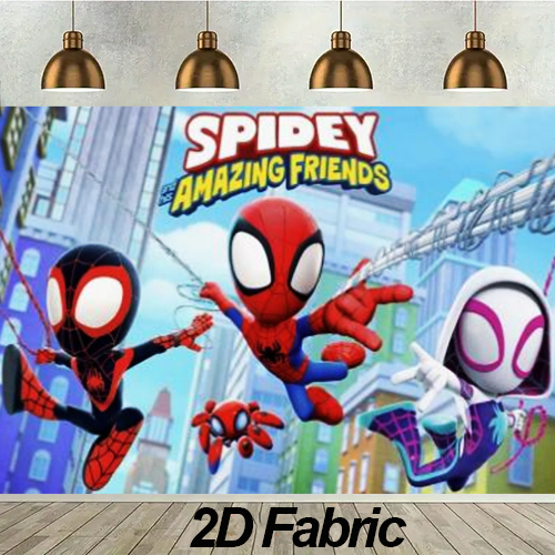 Spidey Amazing Friends Giant FABRIC Keepsake Backdrop