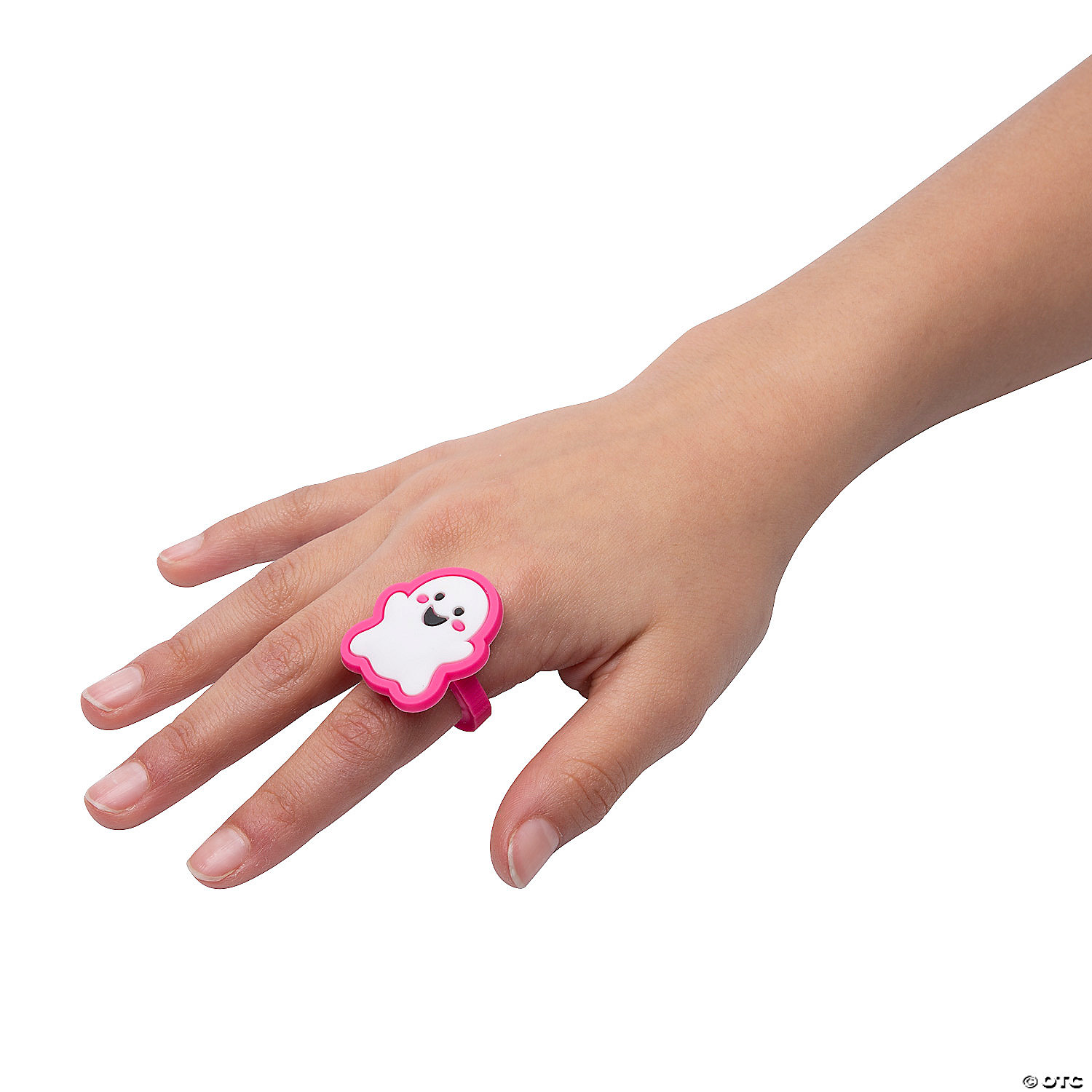 Pastel Ghost Silicone Rings - 24Pk