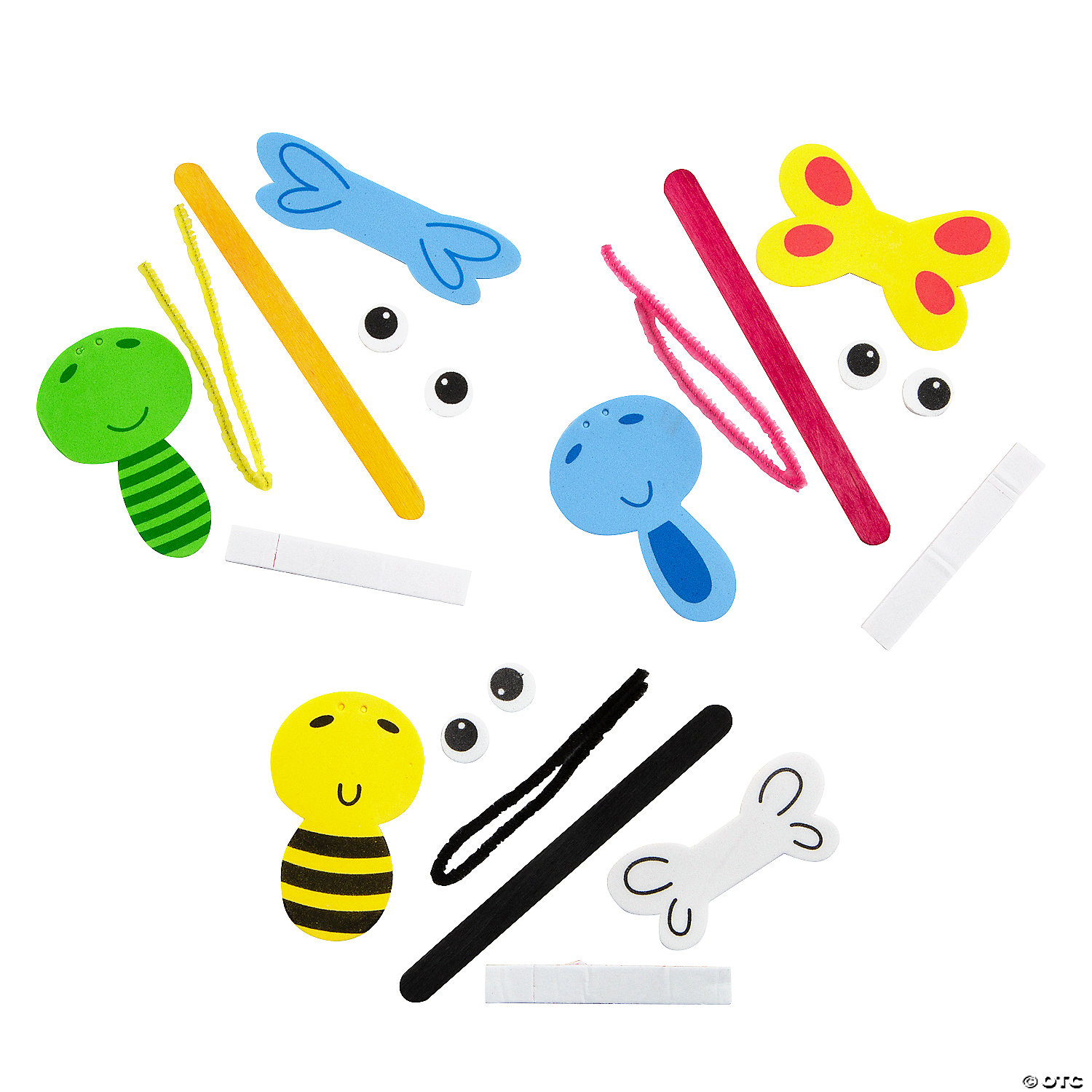 Spring Bug Bookmark Craft Stick Craft Kit-12Pk