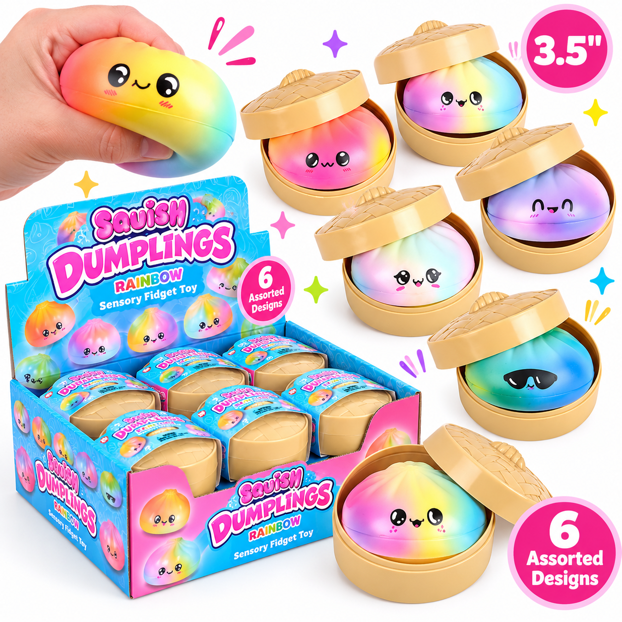 Squishy Rainbow Dumpling Surprise 3.5