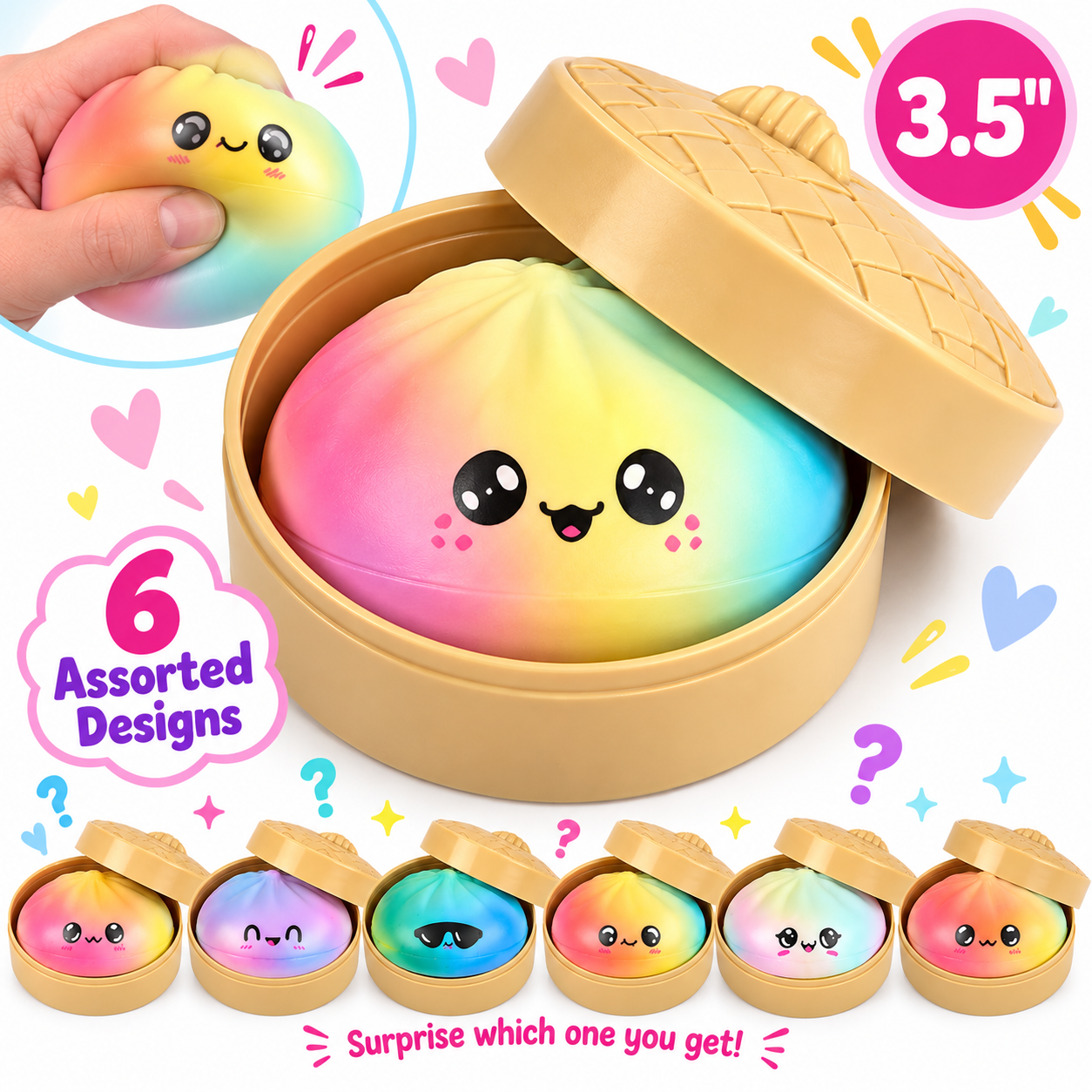 Squishy Rainbow Dumpling Surprise 3.5