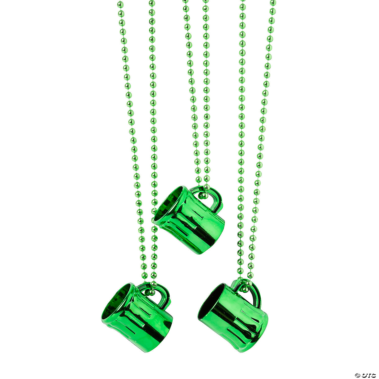 St. Patrick's Necklace Shot Glasses - 12 Pk