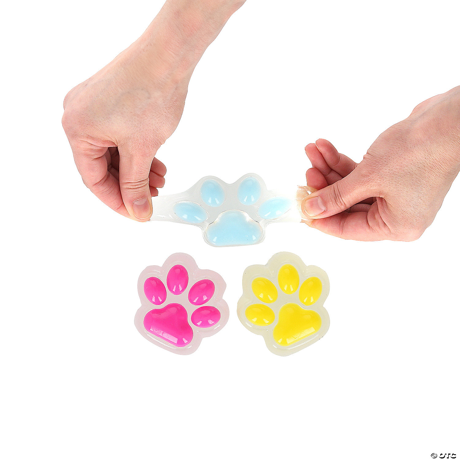 Large Sticky Cat's Paw Rubber Stress Toys-12 Pack