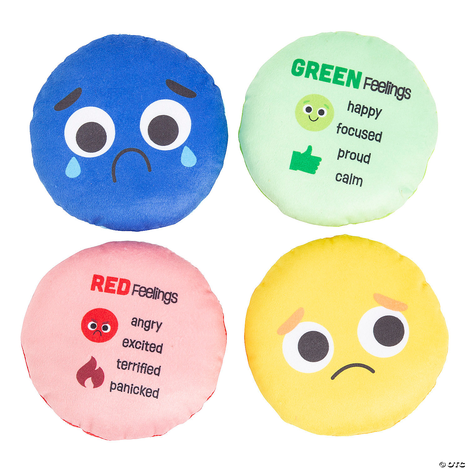 Social Emotional Learning Plush Faces - 4Pk