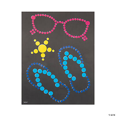 Summertime Dot Sticker Art Sheets-12Pk