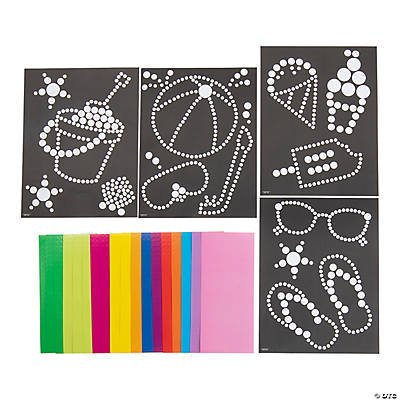 Summertime Dot Sticker Art Sheets-12Pk