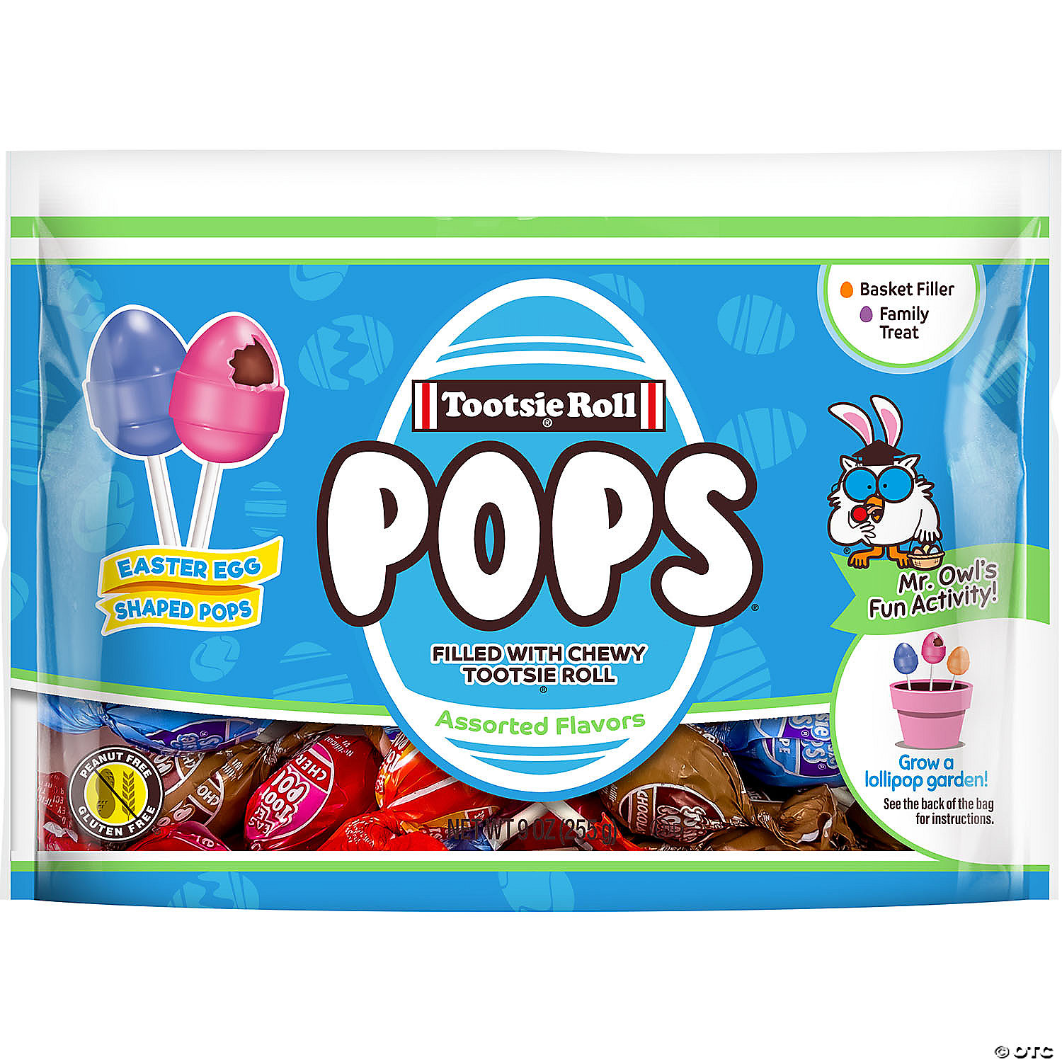 Easter Egg-Shaped Tootsie Roll Pops Candy-15 Pack