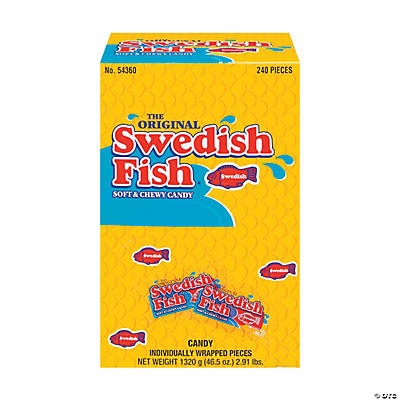 Swedish Fish Individually Wrapped Candy - 240pcs