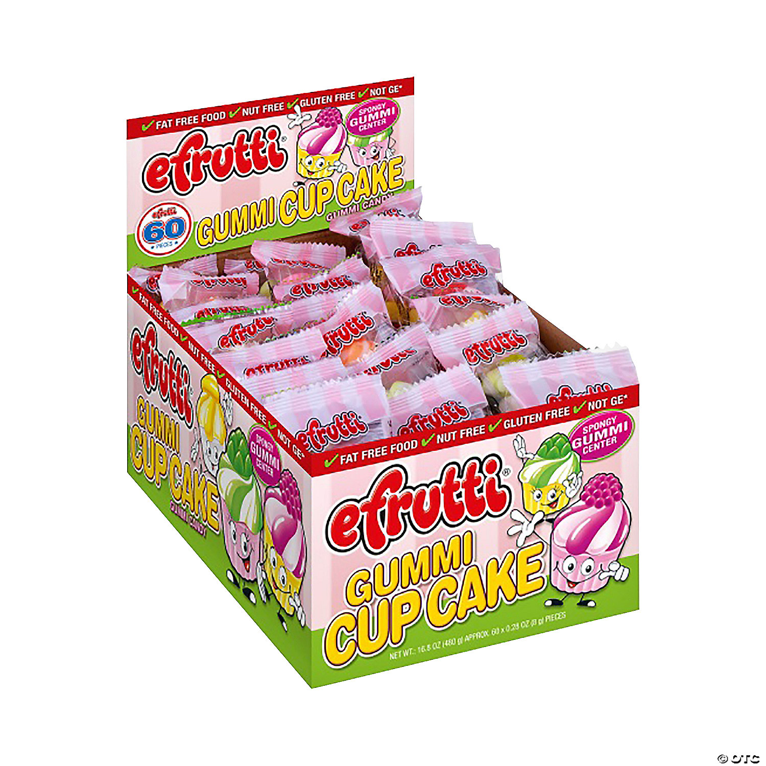 Efrutti Gummi Cupcake Candy Packs - 60Pk