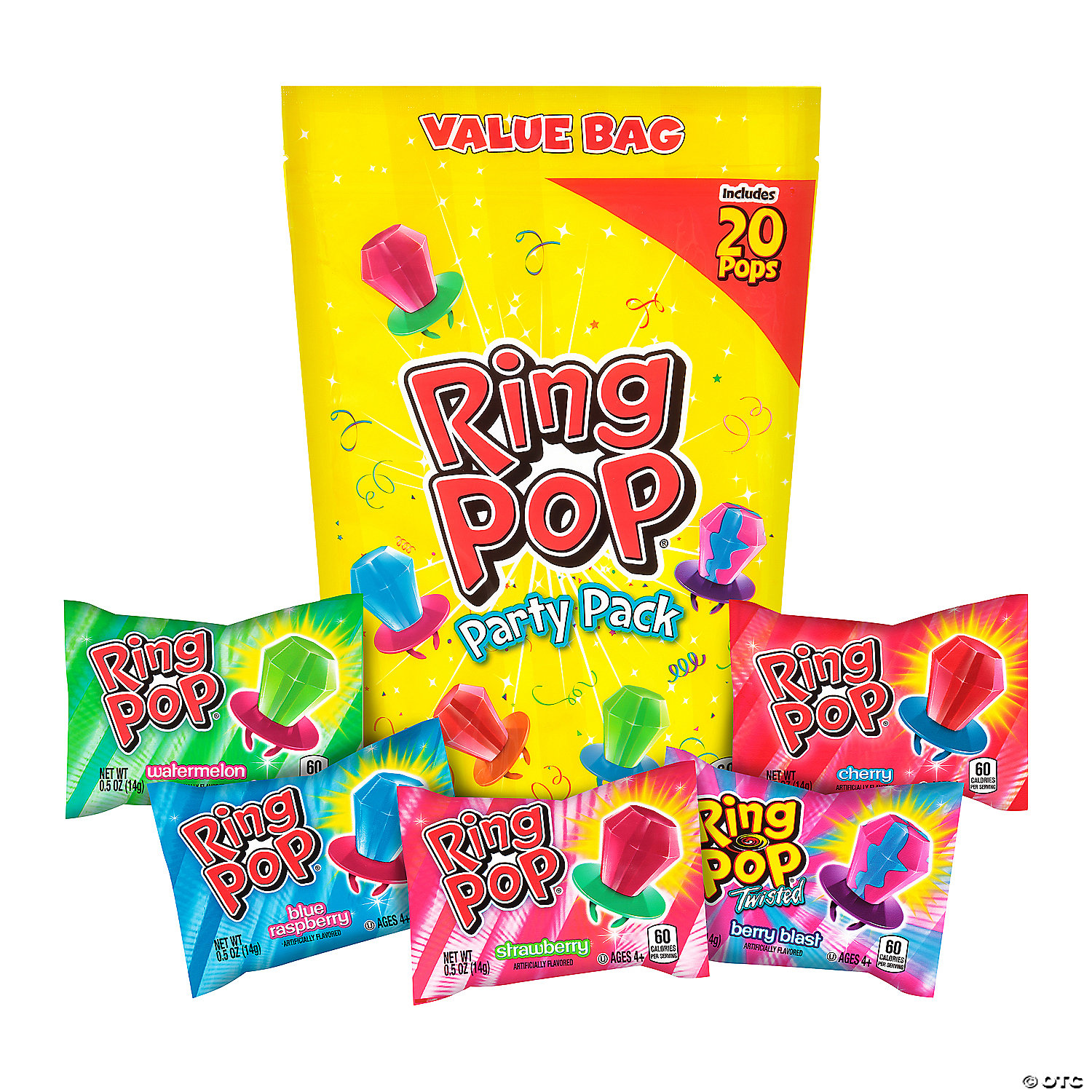 Ring Pops Party Pack - 20Pk