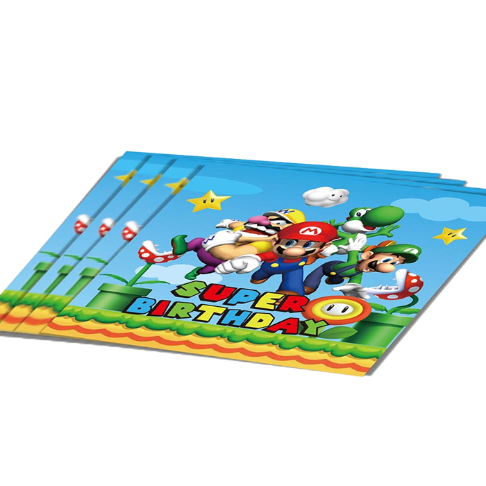 Super Mario Lunch Napkins - 10 PK