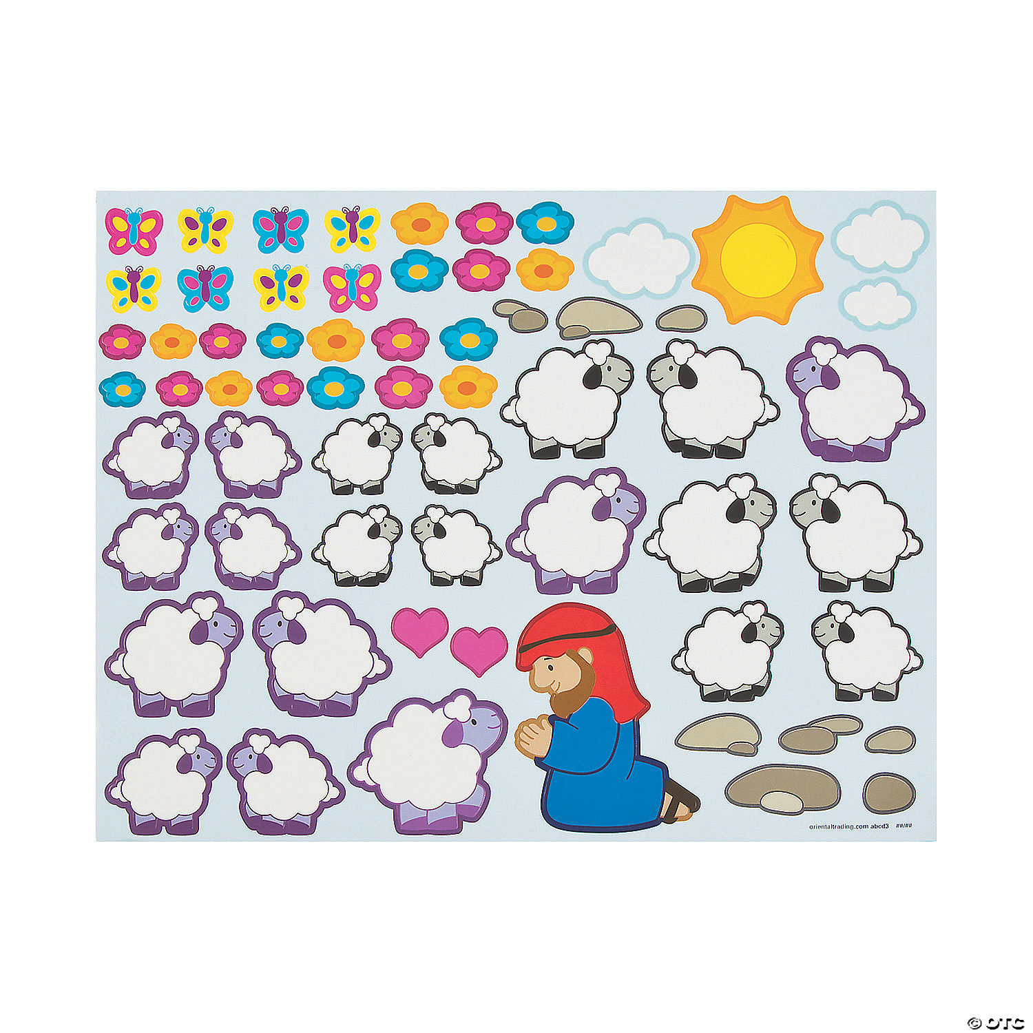 The Lost Sheep Sticker Scenes - 12Pk