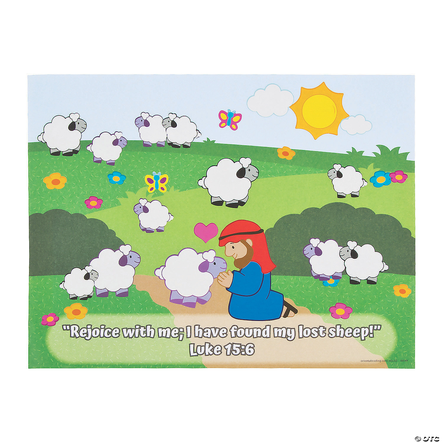 The Lost Sheep Sticker Scenes - 12Pk